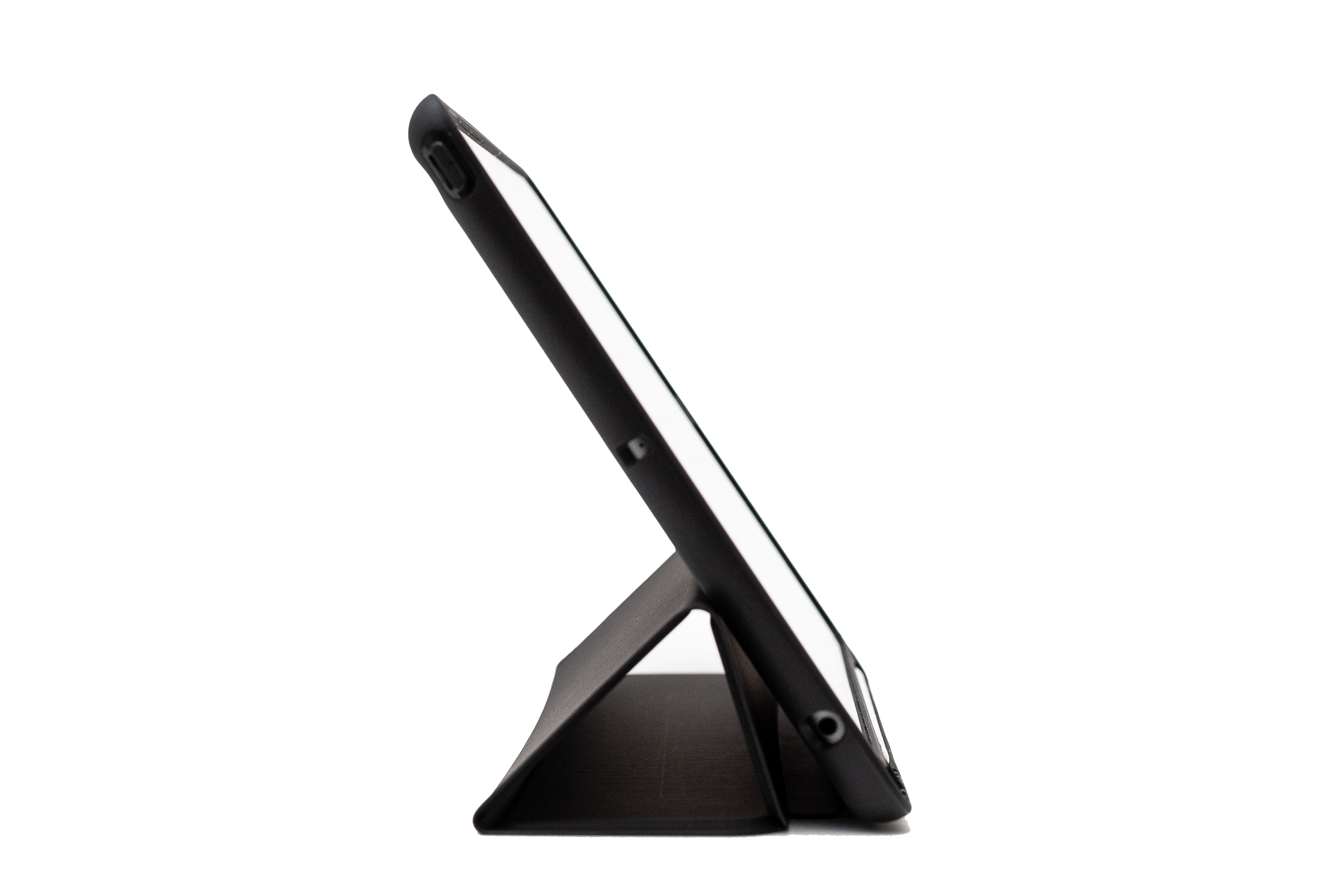 @case Folio Soft Flip Case mit Stifthalter für Apple iPad 10,2" Standfunktion im Videomodus , Seitenansicht