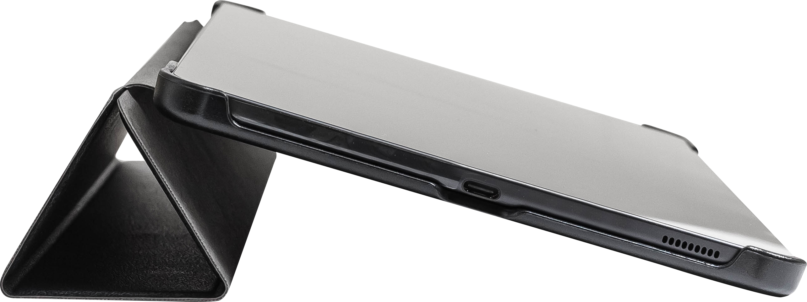 192 Lederschutzhülle für Samsung Galaxy Tab S6 Lite, 10,4" Standfunktion im Tastaturmodus Seitenansicht