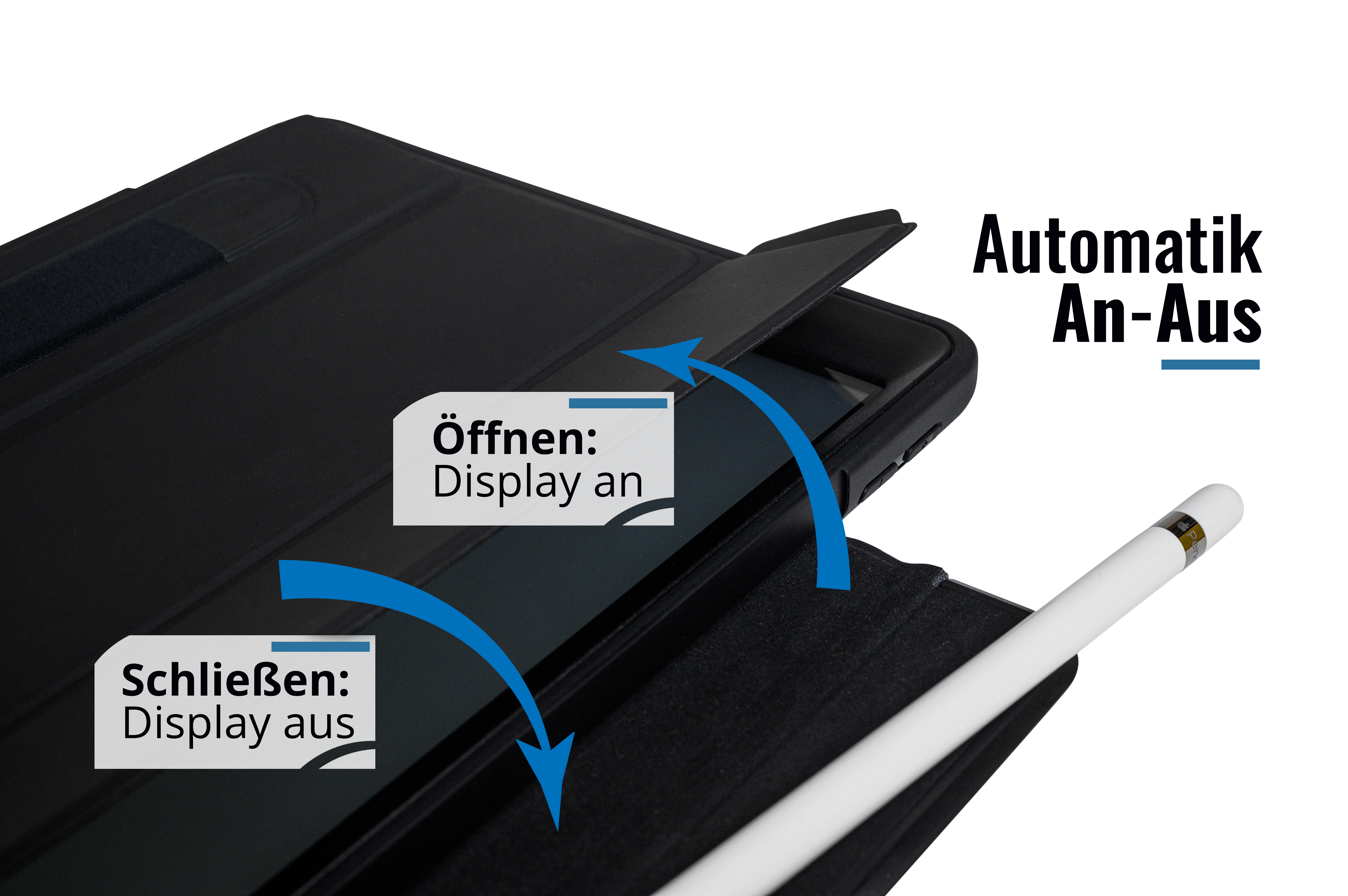 145-12 145 Schüler-Schutzhülle mit Stifthalter Sleep und Wake Funktion