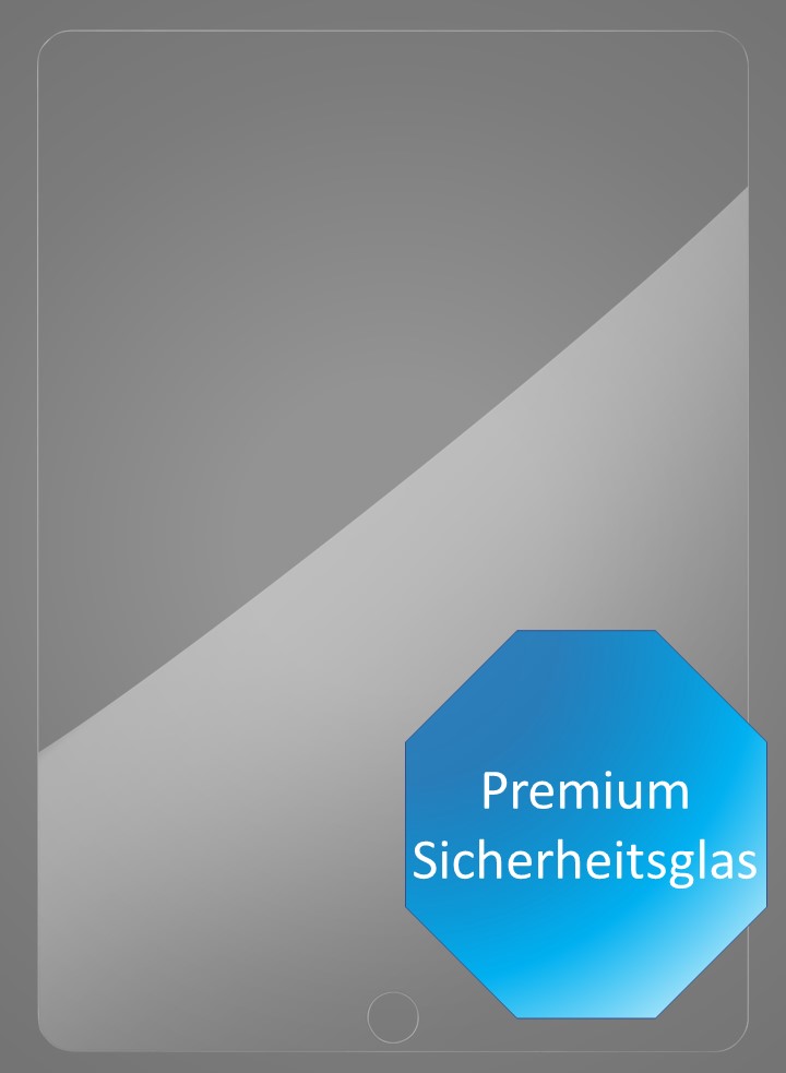 Premium Schutzglas, für Apple iPad 10,2", 7. - 8. Generation, Premium Sicherheitsglas