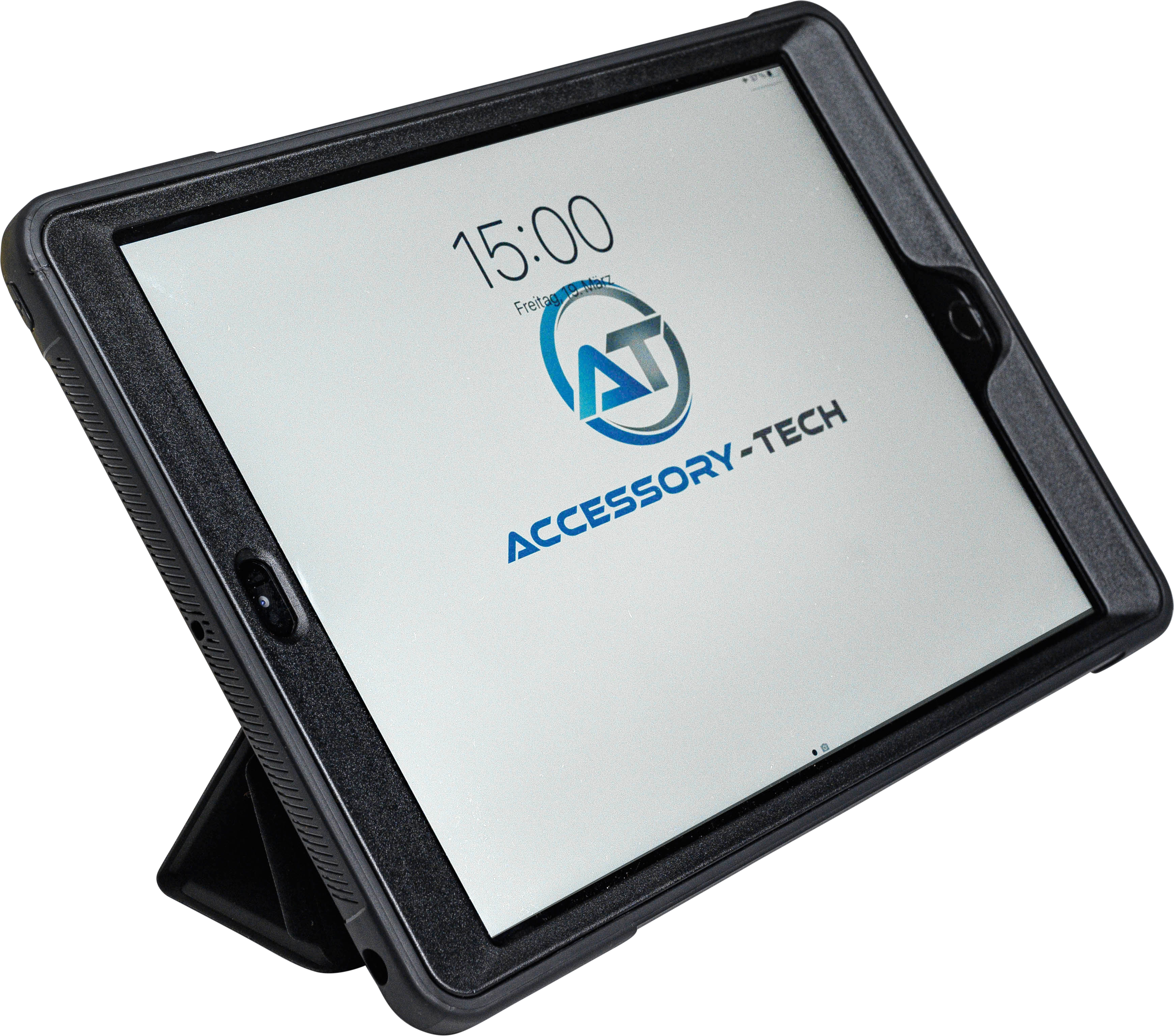 145-5VMIcKDCbYOU0T 145 Schüler-Schutzhülle mit Stifthalter Standfunktion in der Videoperspektive