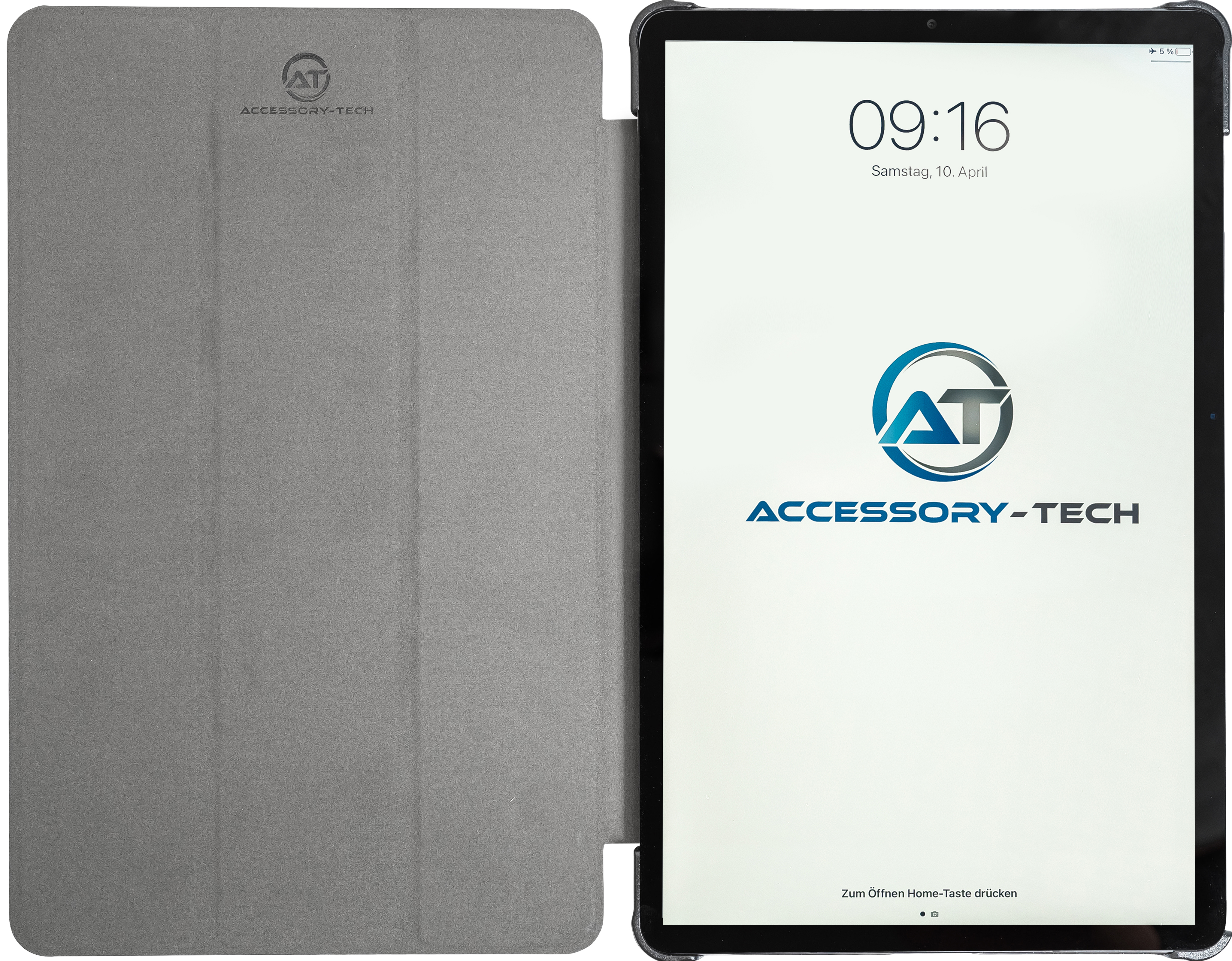 192 Lederschutzhülle für Samsung Galaxy Tab S6 Lite, 10,4" geöffnete Vorderansicht