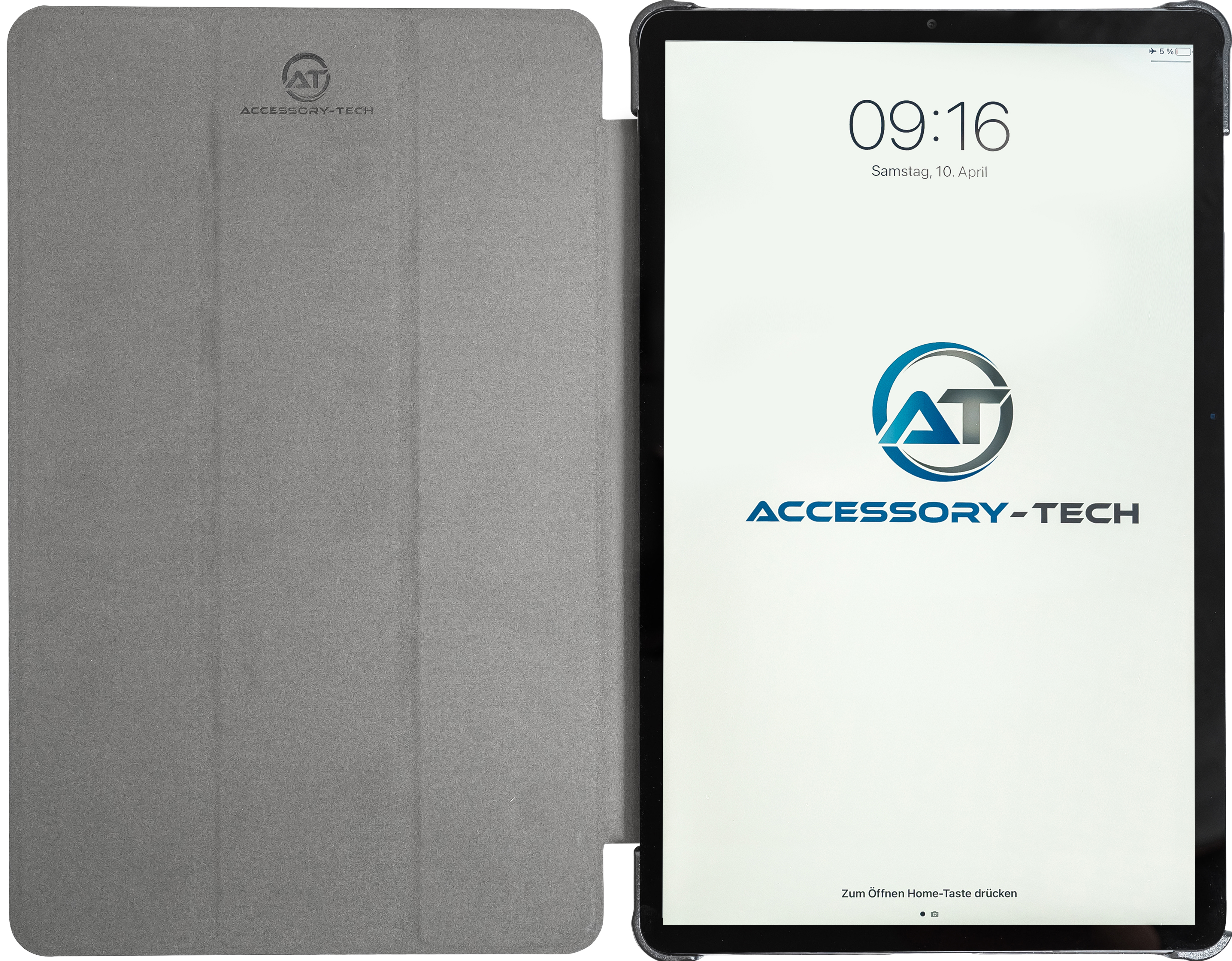 192_leder-case-25 192 Lederschutzhülle für Samsung Galaxy Tab S6 Lite, 10,4" geöffnete Vorderansicht